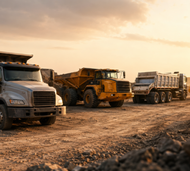 dump trucks types