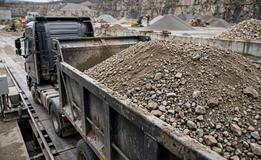 semi and trailer dump trucks.