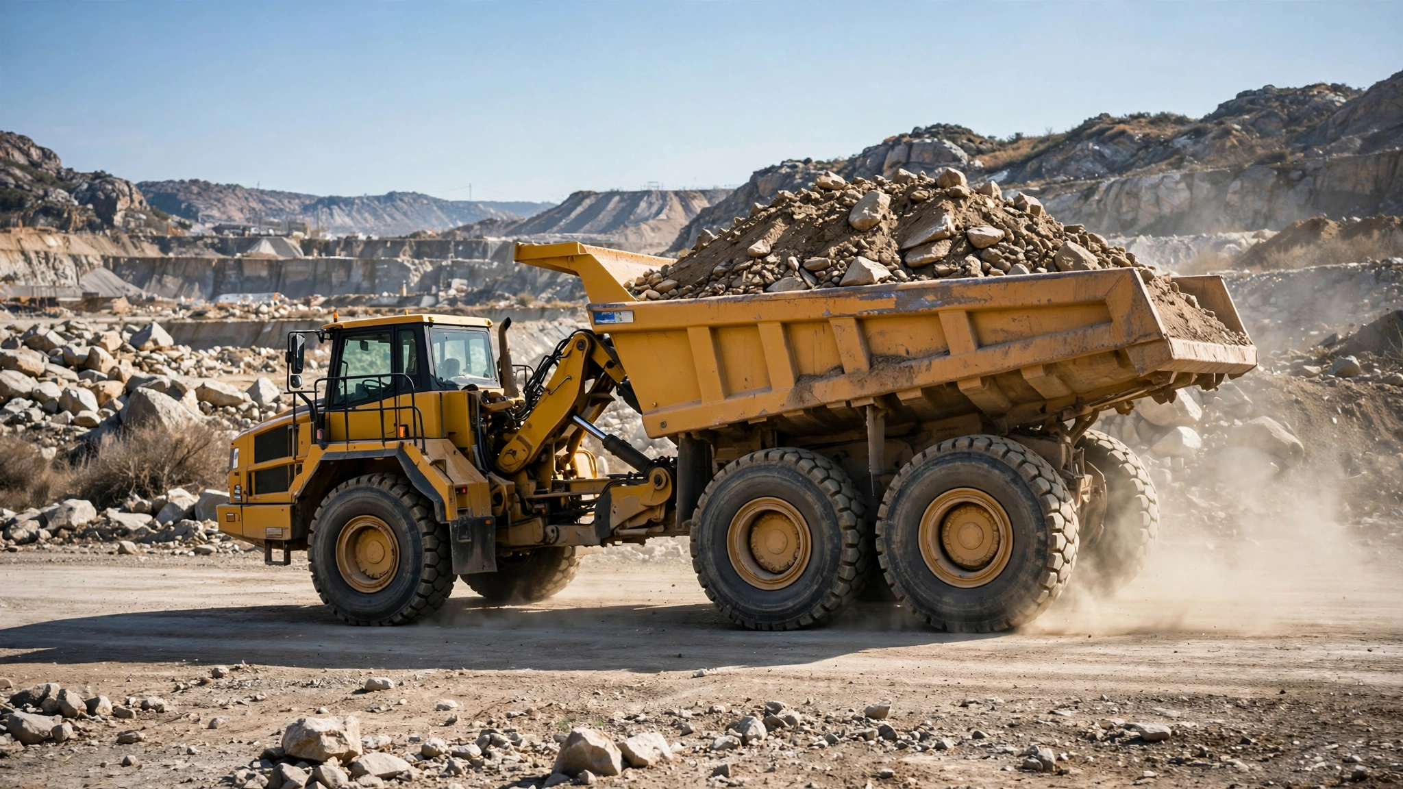 articulated dump trucks