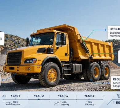 dump truck lifespan.