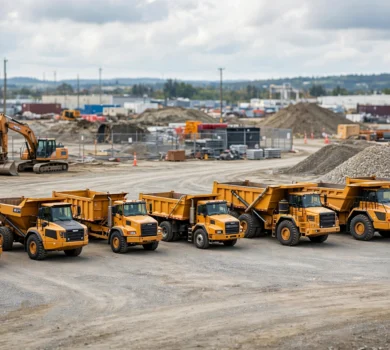 dump truck types.