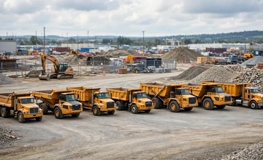 dump truck types.