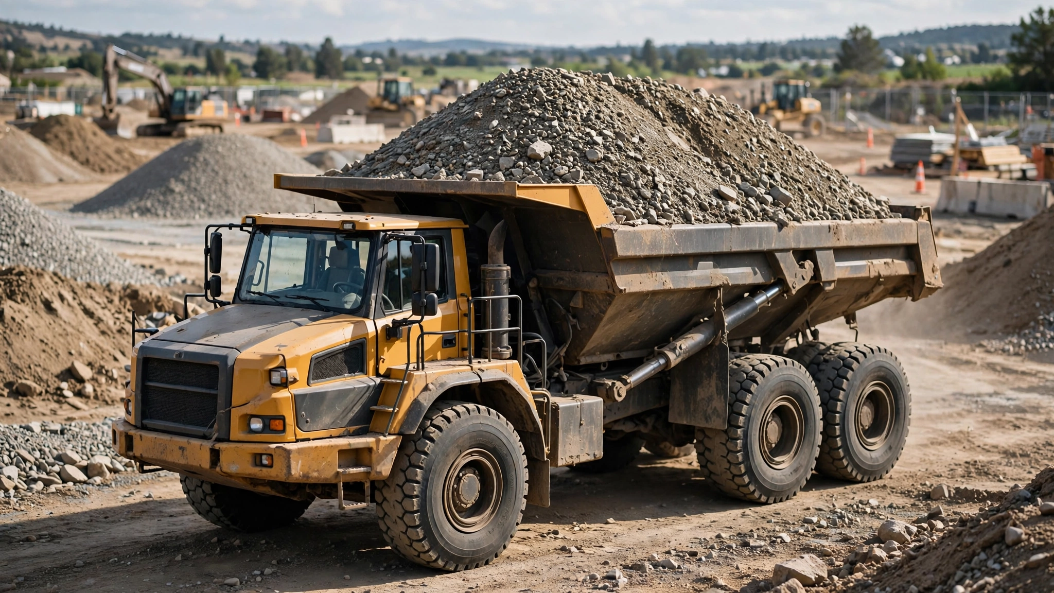 dump truck hold