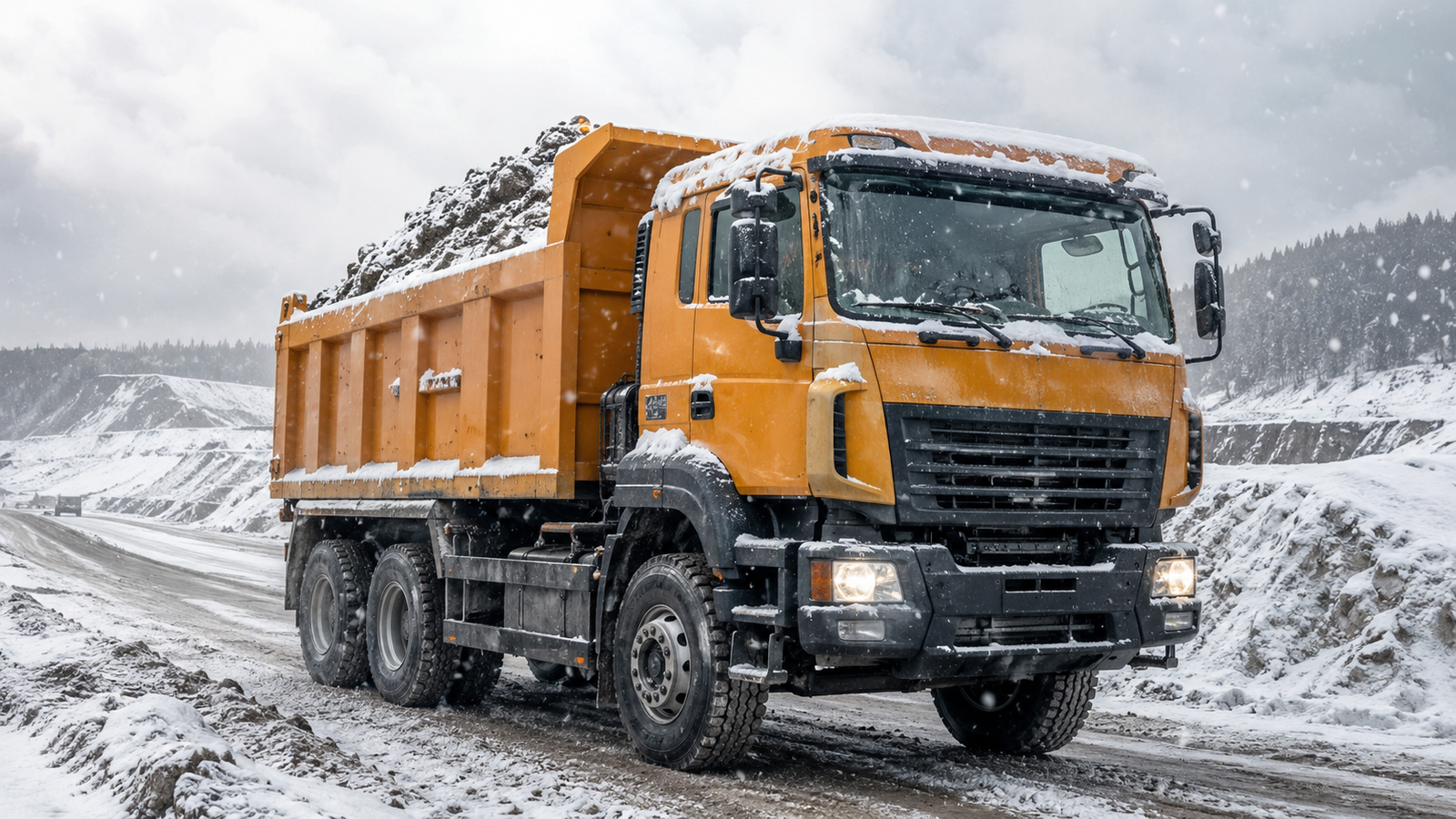 Dump Truck Winter Operation